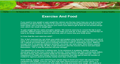 Desktop Screenshot of exercise-and-food.com